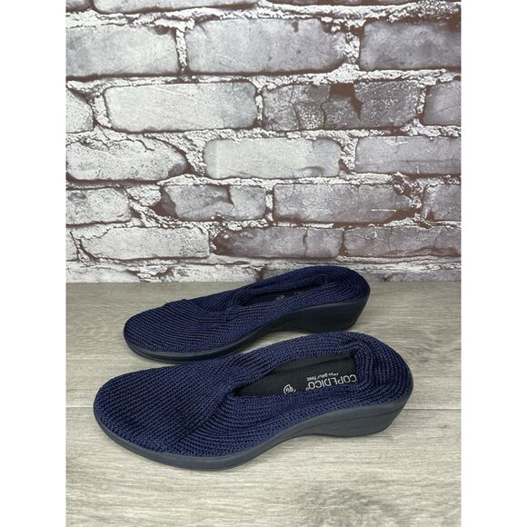 Arcopedico Shoes Mailu Blue Fabric Comfort Slip On Light Knit Women 39EU/8.5M US - Picture 11 of 16